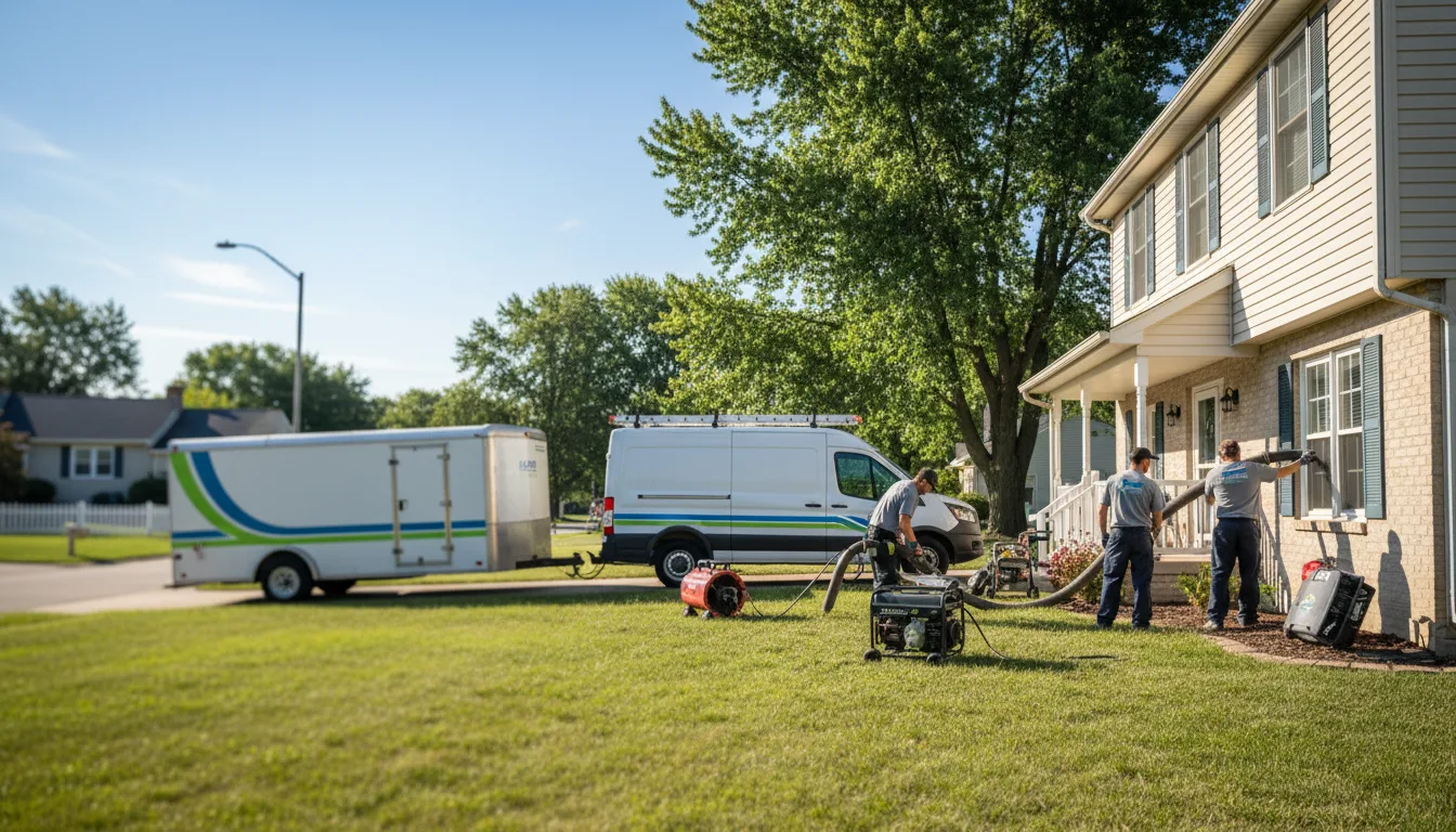 Flooded Basement Restoration And Cleanup With Repair in Masury, OH near me